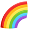 Rainbow emoji on Messenger